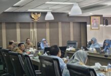 Pj. Walikota Payakumbuh Suprayitno dan Sekretaris Dirjen Kemenkes dr. Niken Wastu Lupita dalam audiensi di Kementerian Kesehatan, Jakarta