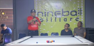 Wakil Wali Kota Payakumbuh Elzadaswarman membuka turnamen biliar pra Porwarprov 2025 di Nineball Billiards.