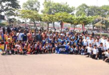 Wakil Wali Kota Payakumbuh bersama 57 atlet dan official dari tiga cabang olahraga yang akan bertanding di Kejurnas 2025