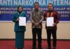 Penandatanganan kerja sama pemberantasan narkoba antara TP-PKK Payakumbuh dan BNNK dalam peringatan HANI 2025