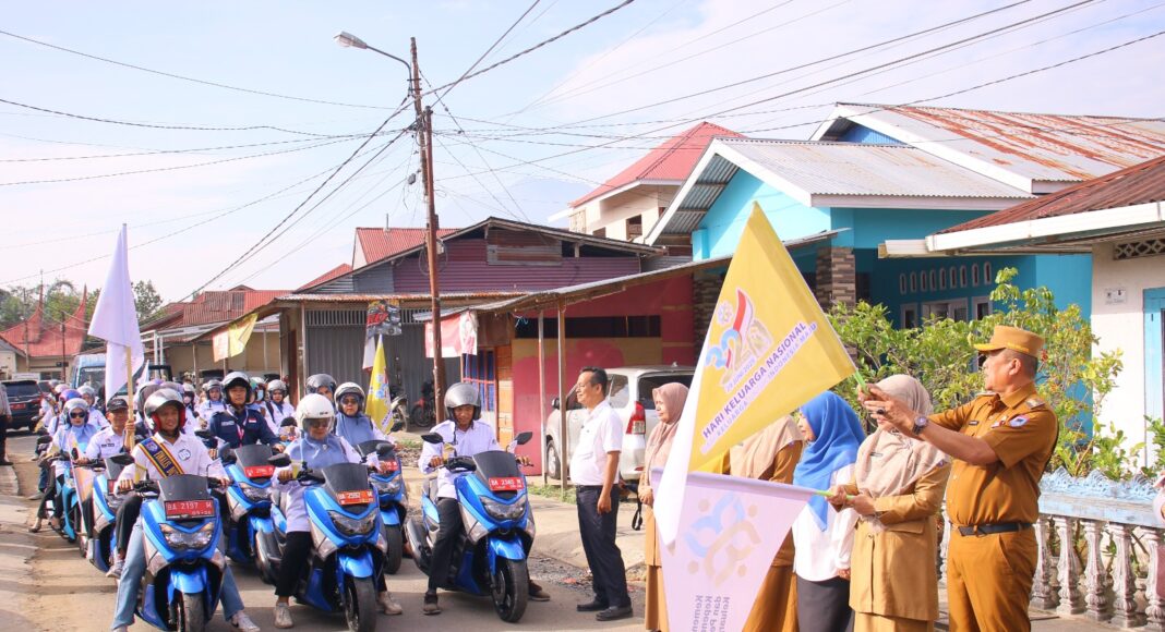 Wakil Wali Kota Payakumbuh melepas peserta Kirab Bangga Kencana dalam rangka Harganas ke-32