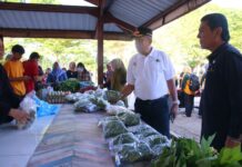 Wakil Wali Kota Payakumbuh mengunjungi pedagang pasar sayur di Pasar Padang Kaduduak yang kembali aktif.