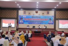 Wakil Wali Kota Payakumbuh Elzadaswarman membuka sosialisasi Perpres 46 Tahun 2025 dan e-Katalog Versi 6 di Aula Ngalau Indah