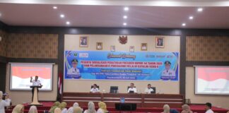 Wakil Wali Kota Payakumbuh Elzadaswarman membuka sosialisasi Perpres 46 Tahun 2025 dan e-Katalog Versi 6 di Aula Ngalau Indah