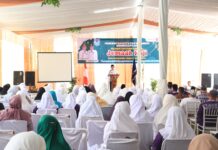 Penyambutan jemaah haji Kota Payakumbuh oleh Wali Kota Zulmaeta di Gedung IPHI, Rabu 16 Juli 2025