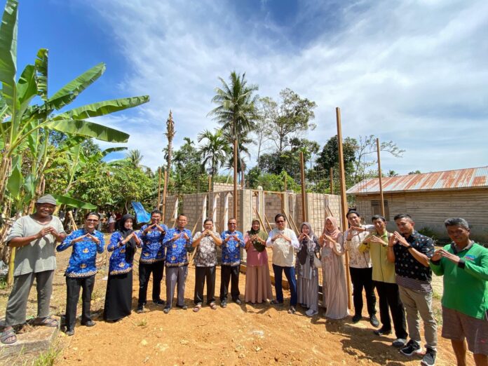 Monitoring program RTLH 2025 oleh Pemko dan BAZNAS Payakumbuh di lokasi pembangunan rumah warga
