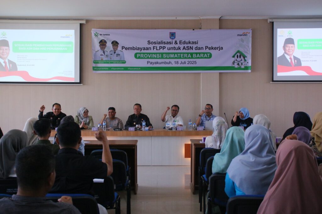 Sosialisasi pembiayaan perumahan FLPP untuk ASN dan pekerja di Payakumbuh bersama BP Tapera dan Bank Mandiri