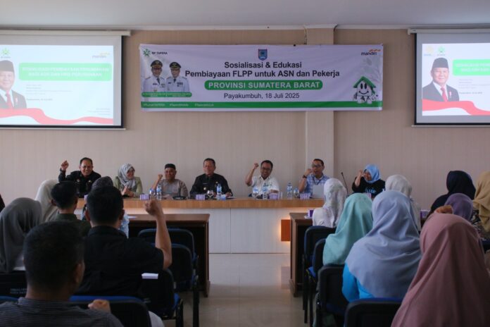Sosialisasi FLPP Tapera Bagi ASN dan Pekerja Payakumbuh Sosialisasi pembiayaan perumahan FLPP untuk ASN dan pekerja di Payakumbuh bersama BP Tapera dan Bank Mandiri