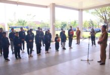 Wakil Wali Kota Payakumbuh melepas kontingen Shorinji Kempo ke Kejurda Sumbar 2025