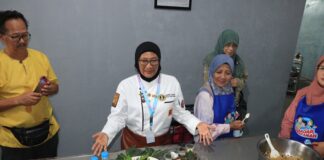 Hasil masakan rendang yang dibuat oleh salah seorang chef internasional