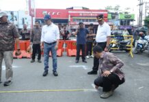 Wali Kota Payakumbuh bersama jajaran pemerintah meninjau lokasi relokasi pedagang korban kebakaran Pasar Payakumbuh.