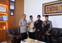 Wawako Elzadaswarman Terima Silaturahim Pelajar NU, Dukung Tabligh Akbar Generasi Qur’ani